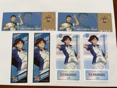 新テニスの王子様　大石＆菊丸セット　ロングステッカー、チケットライクカードなど