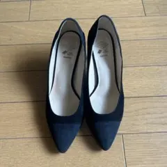 ブラック スエード調 パンプス 23cm NUMBER TWENTY-ONEのサムネイル