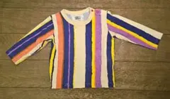 MARKEY'S HOGAN ソウガラ長袖Tシャツ ストライプ柄 90cm