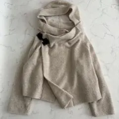 Y’s 19AW ボア ポンチョ フード 未使用級 変形 チャイナボタンのサムネイル