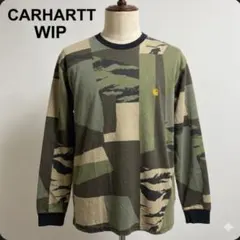 新品 カーハート WIP チェイス ロンT カモフラ 迷彩 ワンポイント XSのサムネイル