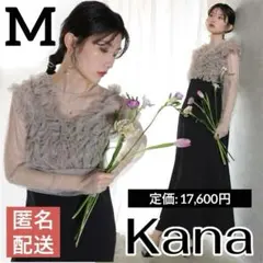 Kana チュールフリルベスト シアートップス ワンピース 3点セット