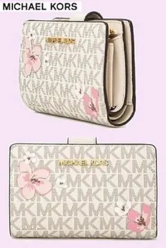 マイケルコース ☆日本限定☆ 桜 コンパクトウォレット 二つ折り財布
