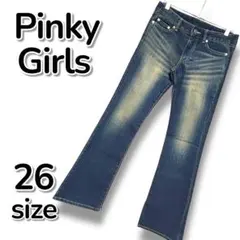 【新品】Pinky Girls ピンキーガールズ ブーツカット デニム【M相当】のサムネイル