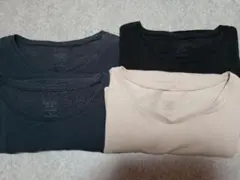 ユニクロ　極暖　ヒートテックコットン　長袖シャツ　Sサイズ　4枚セット