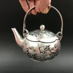 錫製 ティーポット 茶筒 セット 金魚 蓮の葉彫刻 - メルカリ