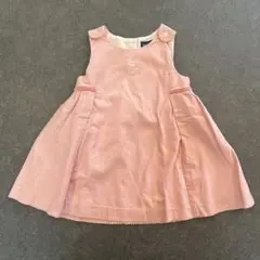 Ralph Lauren ピンク コーデュロイ ワンピース 80