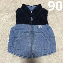 Buddy Lee デニム 中綿ベスト　ジャケット　90 ネイビー　紺色