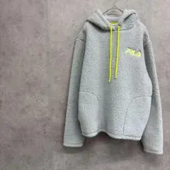 FILA フィラ　フリースパーカー もこもこ　グレー　レディース　Mのサムネイル