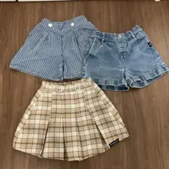 ショートパンツ3点セット
