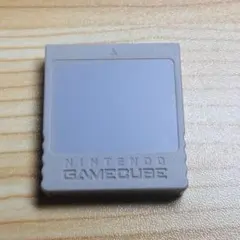 NINTENDO GAMECUBE メモリーカード59 純正　 グレー　006