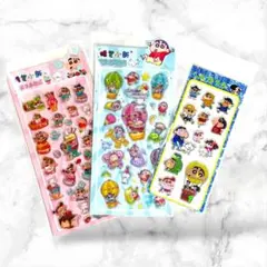 3D立体シール+アクリルシール 3枚セット ハードタイプ 硬いシール
