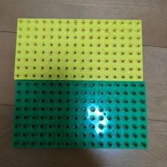 ブロックラボ 緑と黄色のブロックプレート 2枚セット