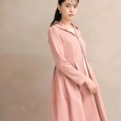 ポンヌフ♡ロングコート　新品未使用 Pont Neuf ポンヌフ 新品】大きな襟が可愛いコート フレアー