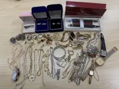 慧*プ様 【遺品整理】アクセサリーセット（リング・ネックレス・時計）おまとめ