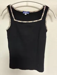 バーバリーブルーレーベル ブラックタンクトップ