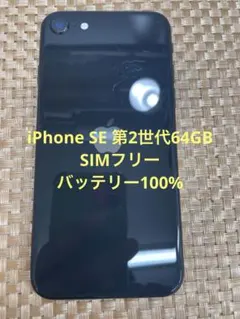 iPhone SE 第2世代 64 GB ブラックSIMフリー【7531】