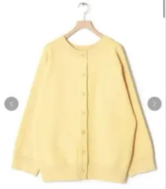 w closet ニジュウス2WAYクルーネックカーディガン イエロー