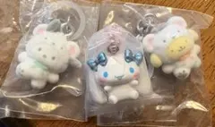 ふわふわスノー ポチャッコ、ポムポムプリン、ツインテールシナモン