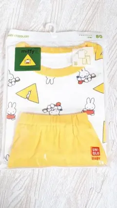 新品未使用　ユニクロ　ドライパジャマ(半袖)　ミッフィー　80