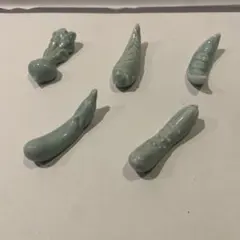 深川製磁　水色 陶器製 箸置き 4個セット