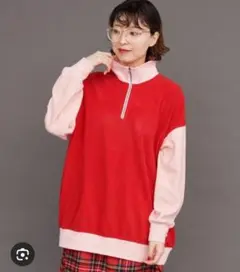 アイアムアイ　FLEECE mulch HALF ZIP Pullover