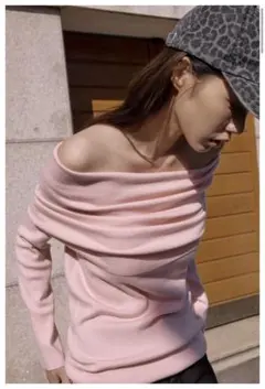 ZARA オフショルダーニット　Sサイズ　タグ付き