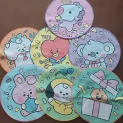 BTS丸型ハンドタオル