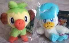 ポケモン 一番くじ サルノリ＆クワッス ぬいぐるみセットのサムネイル