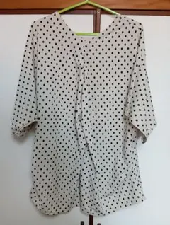 ドット柄 半袖シャツ L-LLサイズ