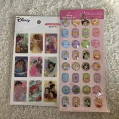 ディズニープリンセス 3Dシール　ストーンシール