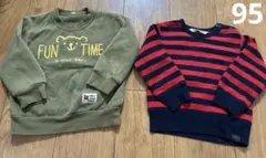 フタフタ　長袖　トップス　トレーナー　フリース　95 男の子　西松屋