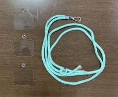 ミントグリーン ストラップ 肩掛け ショルダー iPhone Android