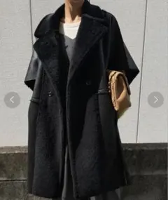 Ameri　REVERSIBLE BOA PONCHO COATのサムネイル
