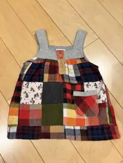 CHEROKEE パッチワーク ノースリーブ ワンピース 80