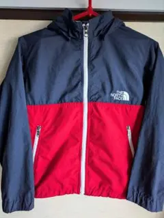 THE NORTH FACE ウィンドブレーカー ネイビー レッド キッズ130のサムネイル