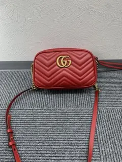GUCCI GGマーモント　チェーンショルダーバッグ