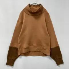 ジョンリンクス/裏毛プルオーバー/袖配色切替/ハイネック/スウェットプルオーバーのサムネイル
