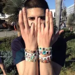 bazo1199 ブレスレット 420 Bracelet cannabis - メルカリ