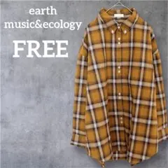 earth music&ecology【FREE】ネルシャツ チェック柄