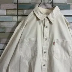 リーバイス　デニムシャツ　カラーデニム　メタルボタン