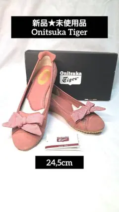 新品未使用★オニツカタイガーOnitsukaTiger24,5cmサーモンピンクのサムネイル