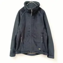 マウンテンハードウェア　黒 フリースジャケット ハイネック　ジッパー付き
