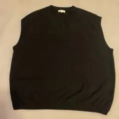 GLOBAL WORK 黒 Vネック ノースリーブ ベスト　 中古品