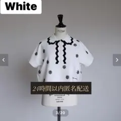 gypsohila ジプソフィア フラワーポロ ポロシャツ トップス ブラック
