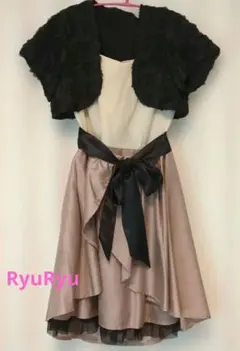 【RyuRyu】美品パーティードレス ボレロセットのサムネイル