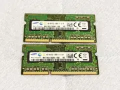 Samsung 4GB DDR3L 1600MHz SODIMM 2枚