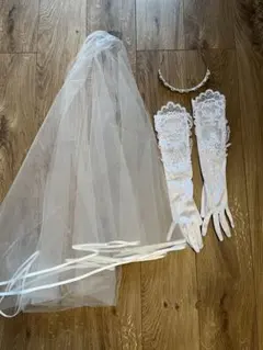 ALPHA BLANCAウェディングベールABCV-14Sグローブティアラセット