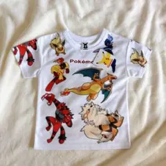 新品未使用　ポケモン　半袖Tシャツ 100サイズ　リザードン　炎タイプ