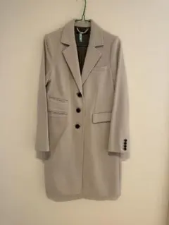 【美品格安】stunning lureライトグレー チェスターコート ウール混合